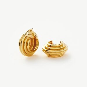 Missoma Gold Plated Hoop Earrings